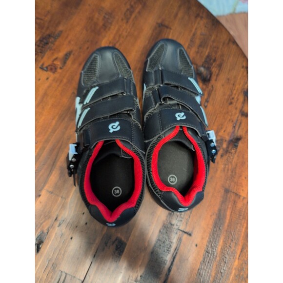 EUC Peloton cycling bike shoes with look delta cleats EU 38 US women's 7 - Picture 5 of 7